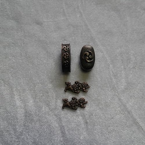 Miniatura 65 de Espada samurái japonesa KOSHIRAE – Fuchi Kashira Menuki 01-77