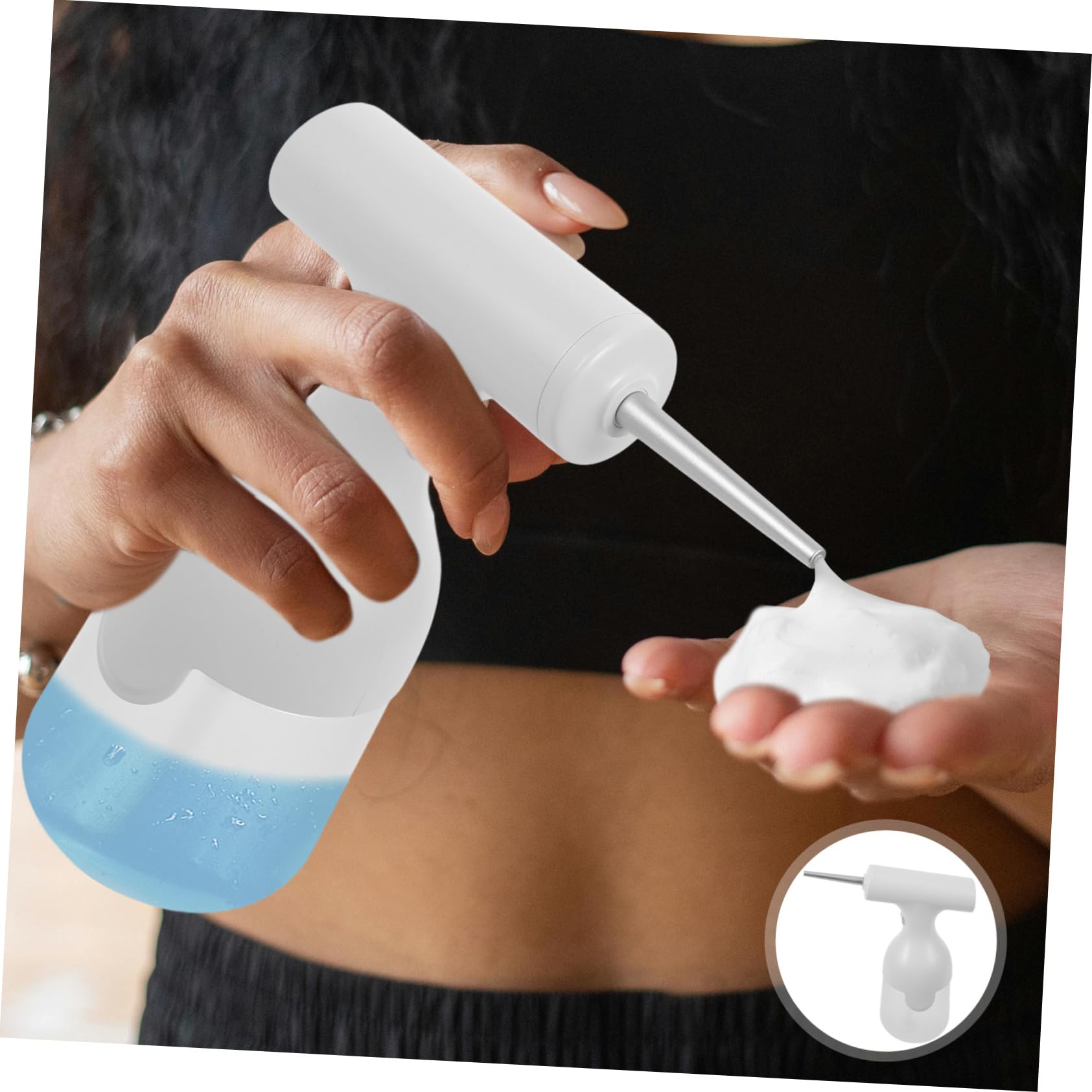 Ipetboom 3juegos Máquina De Espuma Eléctrica Para Limpiador Facial y Gel De Ducha Dispositivo De Burbujas Multifuncional Para Baño Herramienta De Limpieza y Estilosa