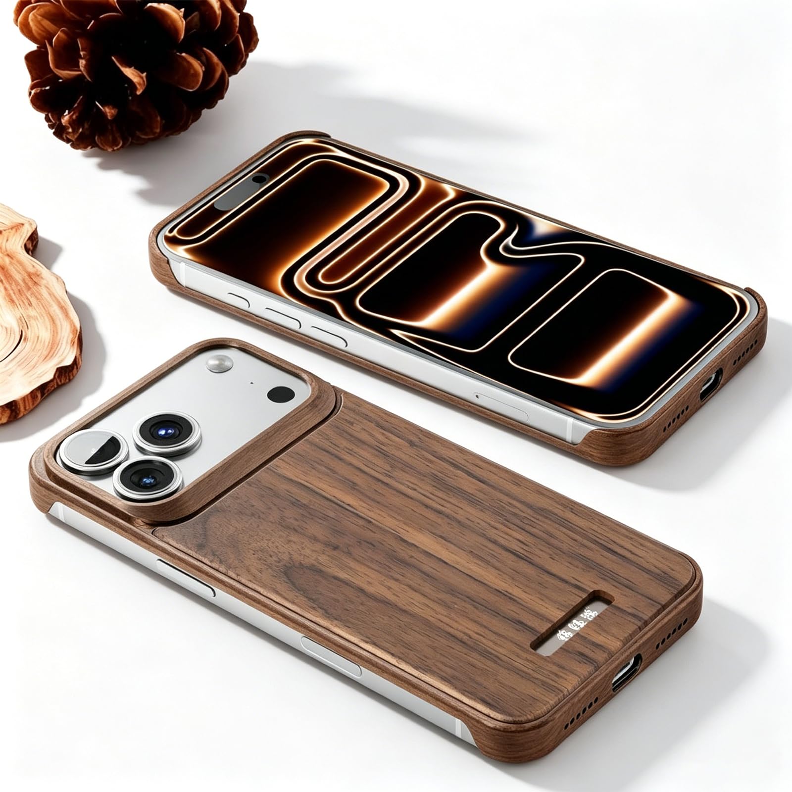 Coque iPhone 17 Pro Max bois de noyer, l'émotion texturée - 8