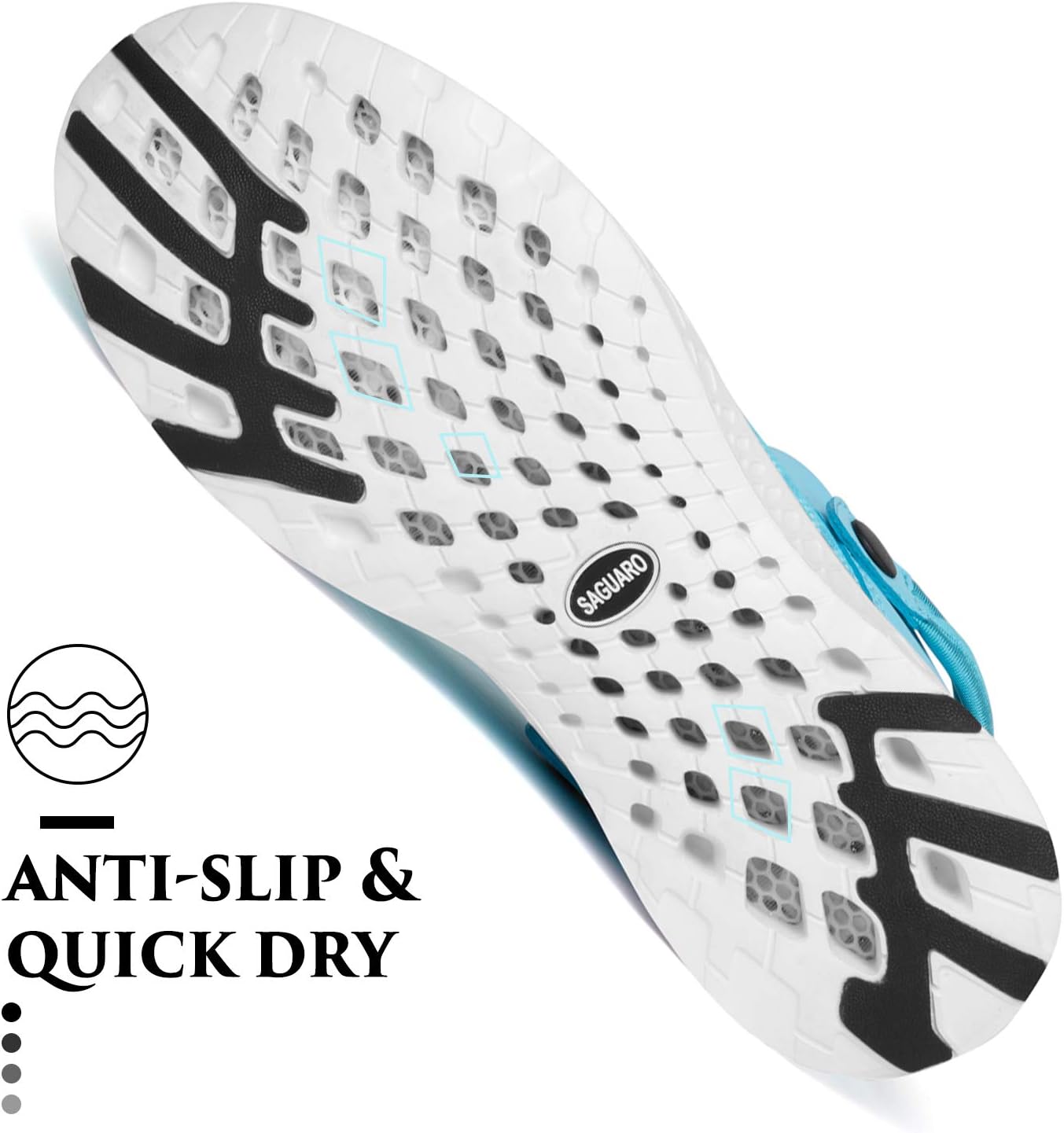 SAGUARO Men's Women's Quick Dry Garden Shoes Lightweight Breathable Gardening Clog Water Shoes Mesh Sandals for Sports Outdoor Beach Pool Exercise - Image 7