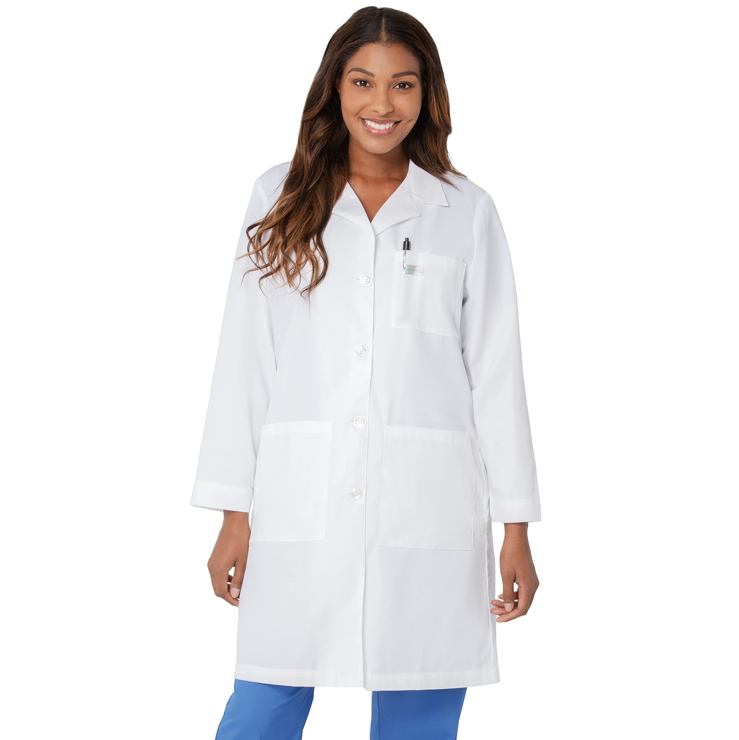 LandauWomen's Standard Classic Relaxed-fit 3-Pocket Lab Coat 3155