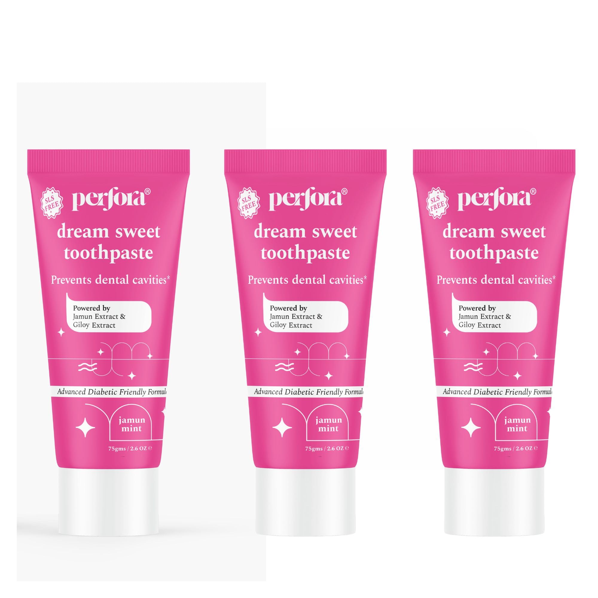 See full amazon price history chart for Perfora Oral Health Diabetics Special Toothpaste for Adults - 75 gms (Pack of 3) | Sugar Free | Cavity Protection Diabetic Friendly Tooth Gel | Made Safe Certified | Vegan-Friendly |Jamun Mint Perfora Oral Health Diabetics Special Toothpaste for Adults - 75 gms (Pack of 3) | Sugar Free | Cavity Protection Diabetic Friendly Tooth Gel | Made Safe Certified | Vegan-Friendly |Jamun Mint (B0BX47PJHQ) Amazon Price History, Amazon Price Tracker