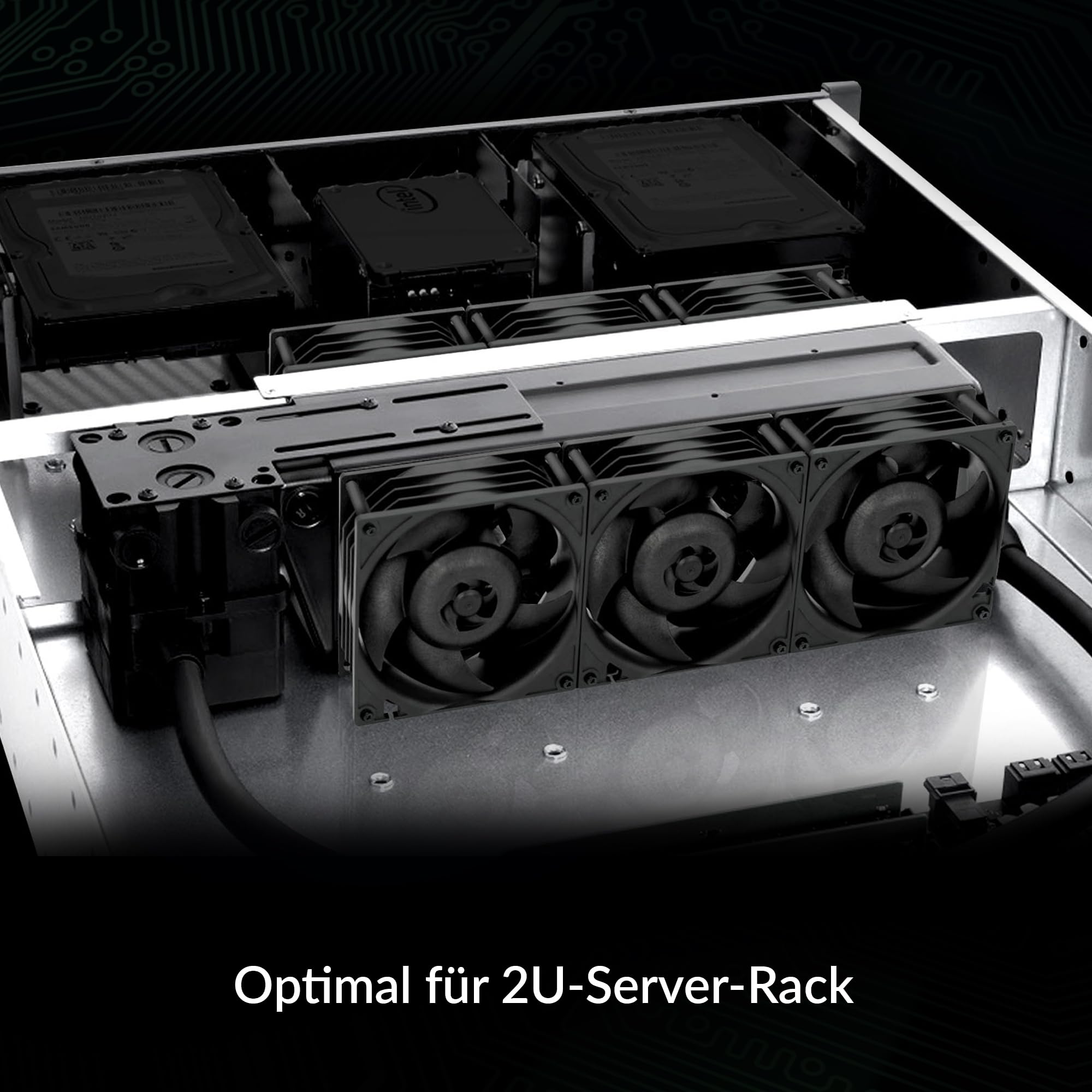 ARCTIC S8038-7K - Server Fan, 80x80x38 mm, 500-7000 rpm, PWM regulated, 4-pin connector, 12 V DC - Black - Image 2