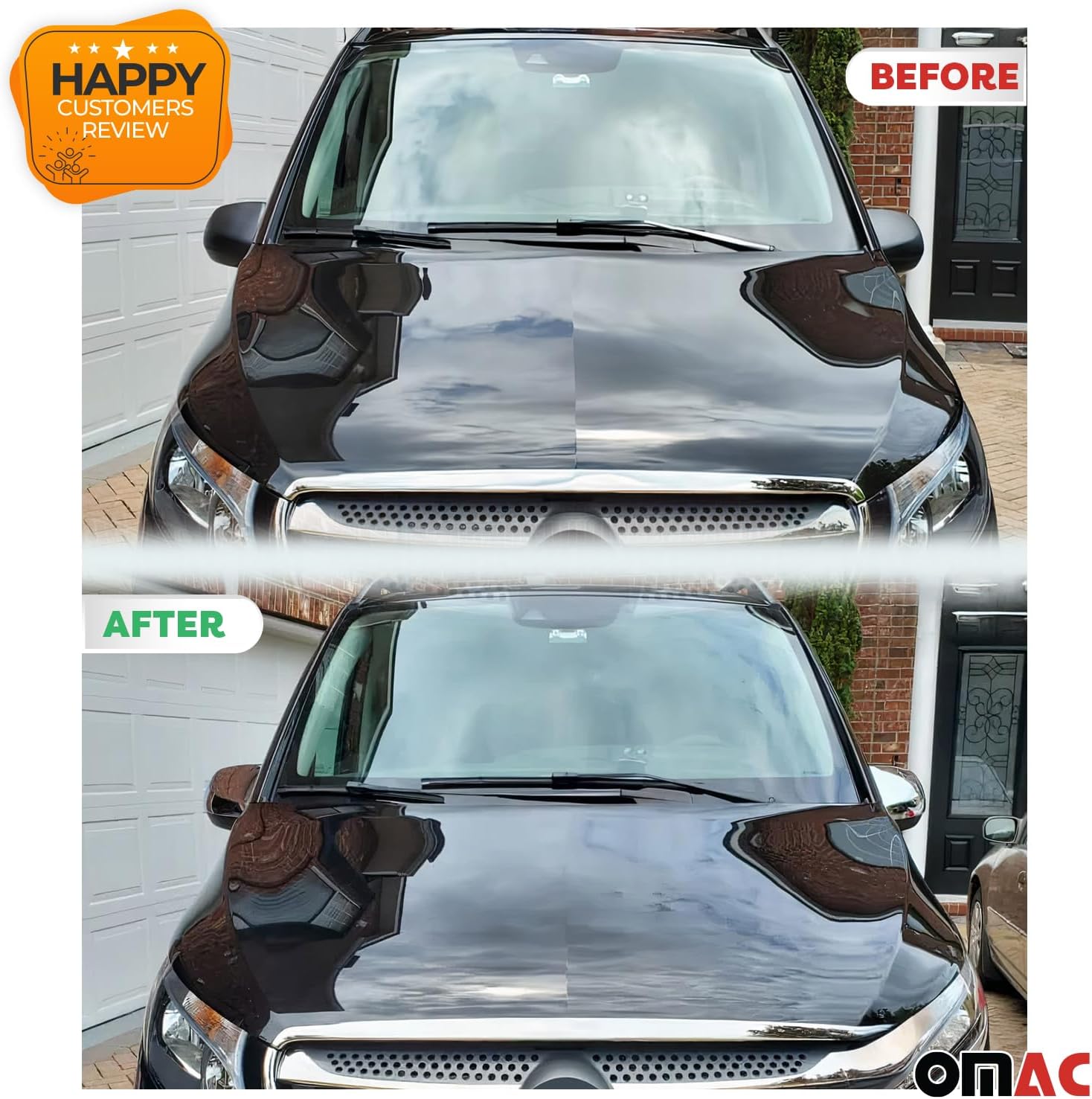 OMAC Side Mirror Cover Caps fits Mercedes Metris 2016-2024 ABS Chrome Silver 2 Pcs
