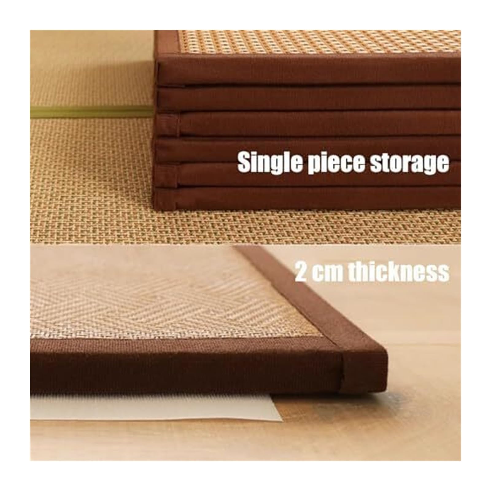 Tapis de Sol Japonais en rotin