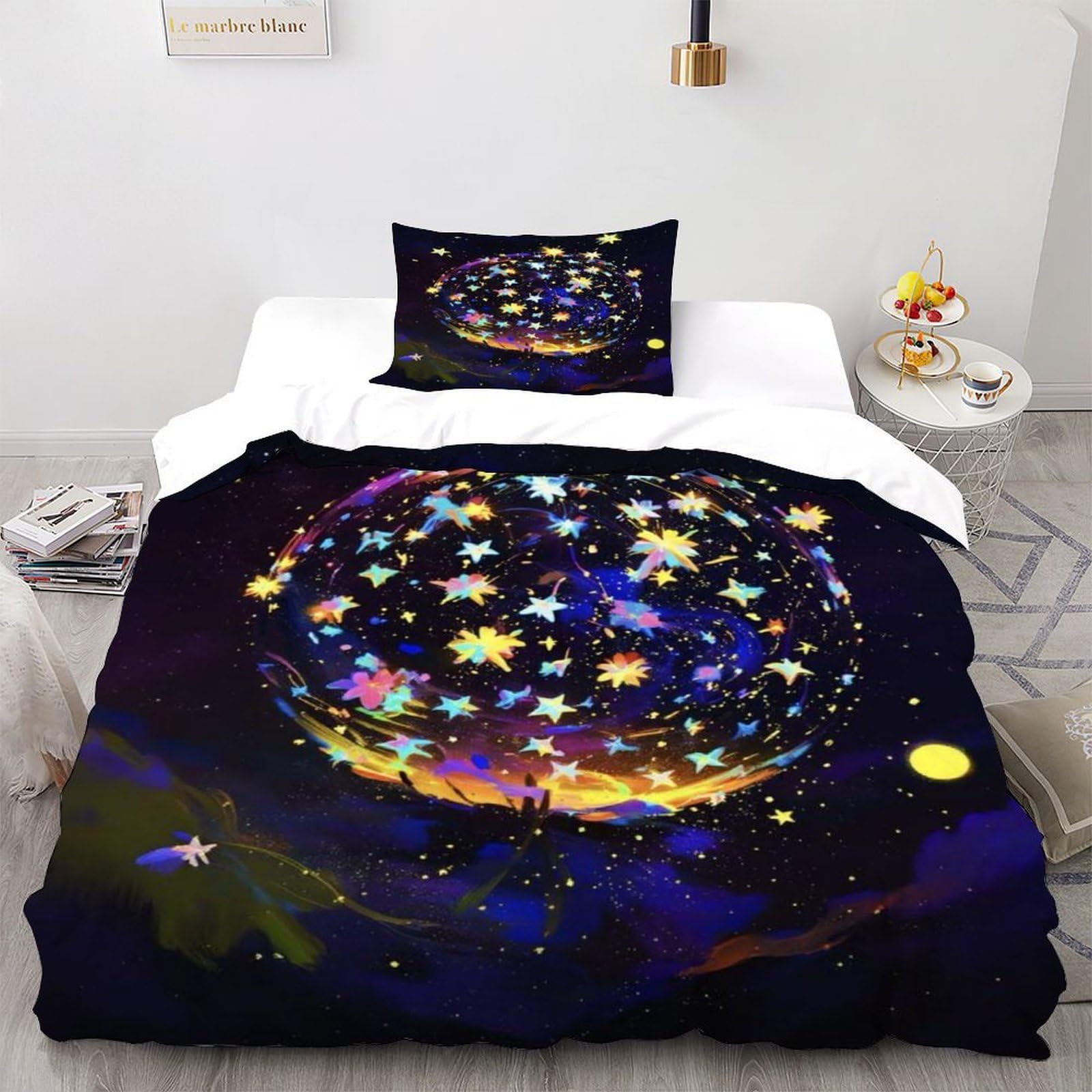 Housse de couette gothique animaux 135x200 pour lit enfant
