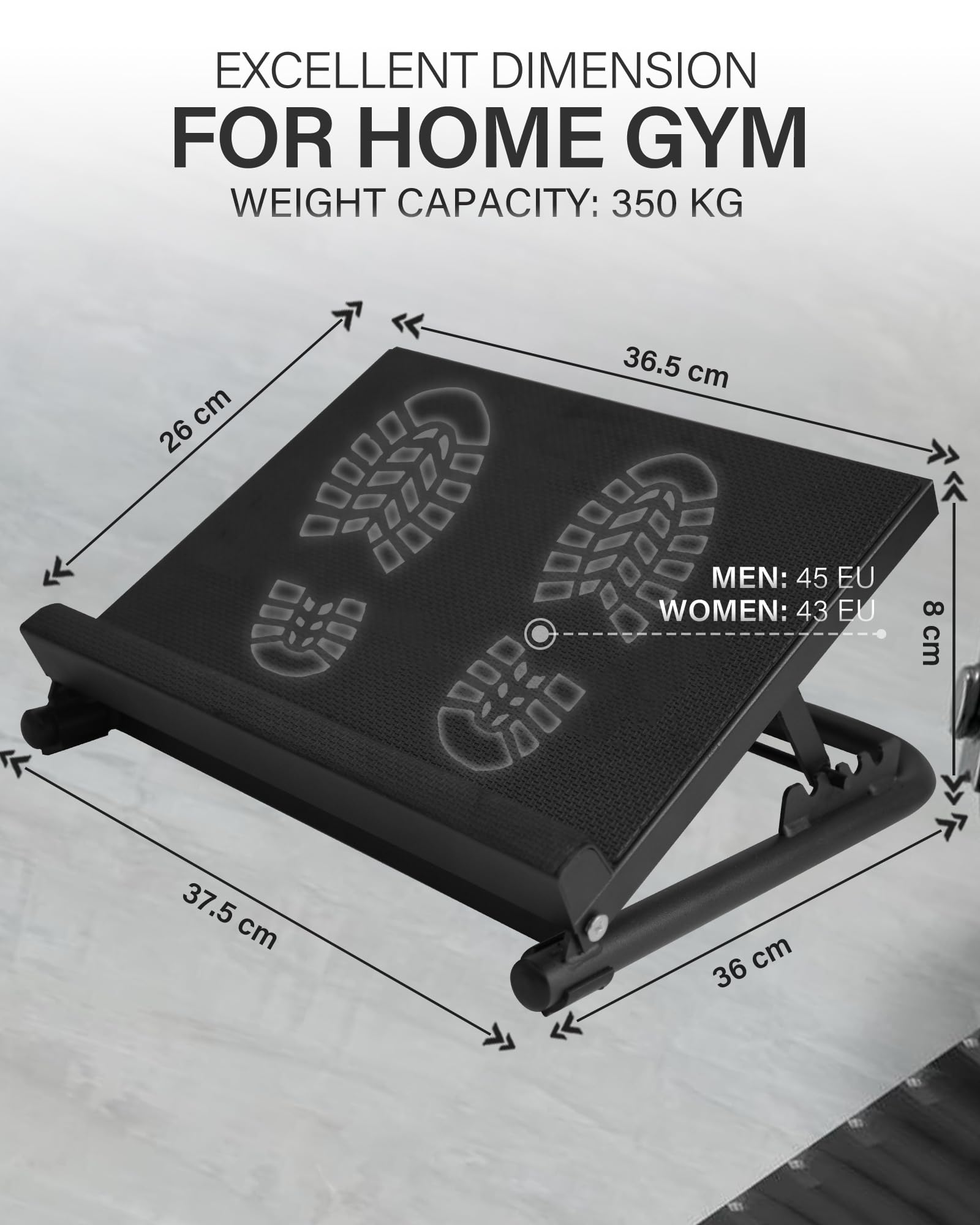HVO Cuneo Per Squat Ramp: Stacchi Estensori Per Polpacci Antiscivolo slant board Block Tavola Propriocettiva Caviglia Quantità Di Tappo 2