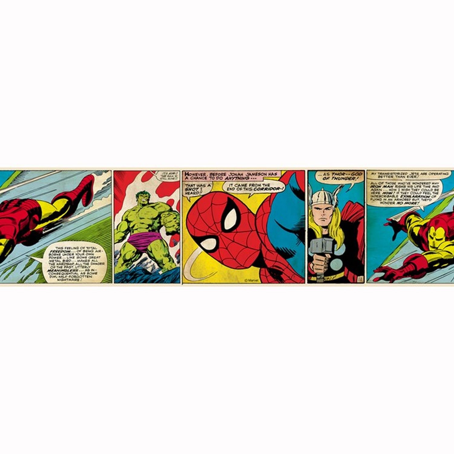 Marvel Comic Strip Wallpaper Border 5 Metres