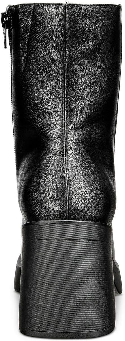 Sun + Stone Womens TIANNA Faux Leather Mid-Calf Boots Black 11 Medium (B,M) - Image 3