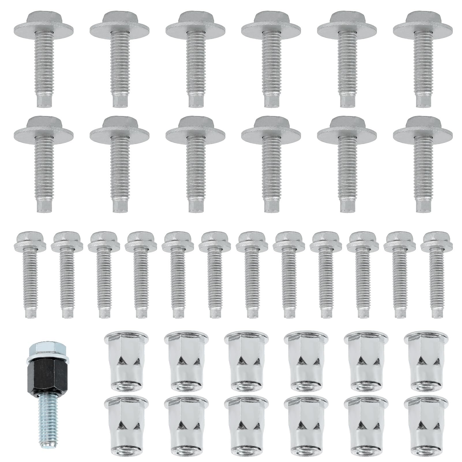 CHENACC Sidestep Hardware Mounting Kit for 2013-2019 Dodge RAM 1500 2500 3500 | 2014-2019 RAM 4500 5500 Tubular Side Step Running Board Mounting Hardware 68193128AB