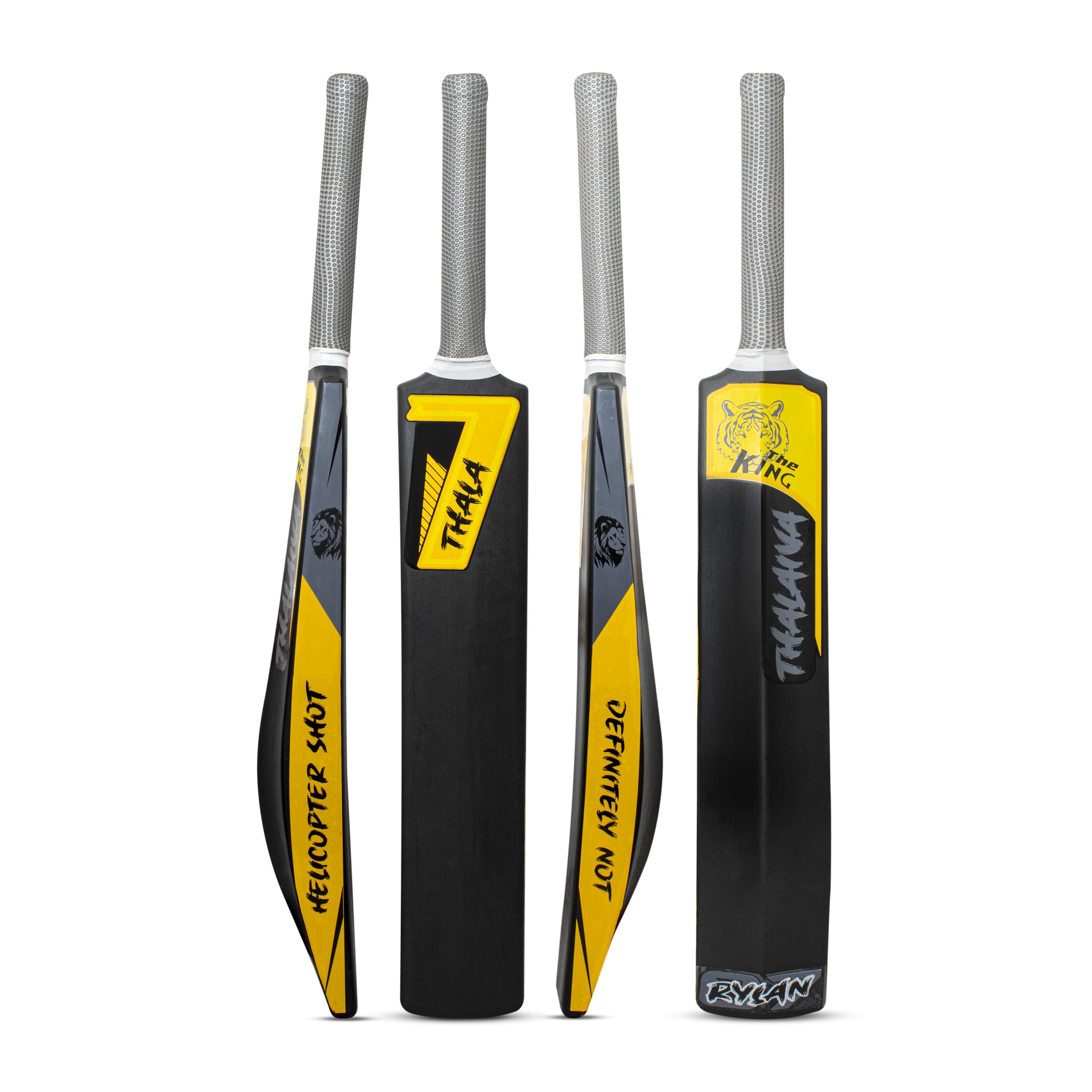 RYLAN Turf Bat for Adults - Plastic Tennis Cricket Bat for Men's Heavy Gully Cricket, Tournament Match Standard Full Size Tennis Ball Bat With Grip