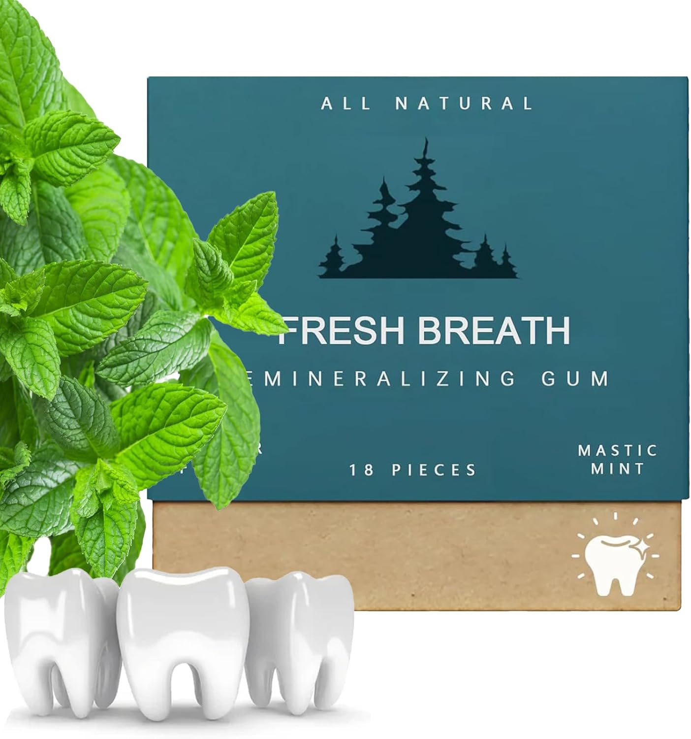 UnderbrushUnderbrush Remineralizing Gum, Organic Mastic