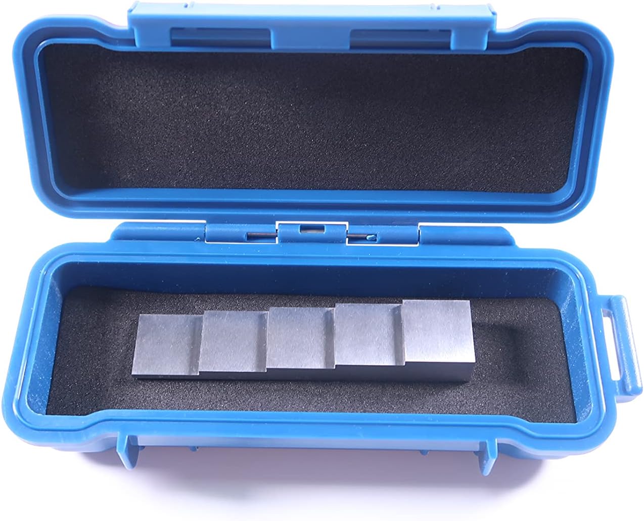 UT Step Block 1018 Steel Calibration Block for Thickness Gauge ASTM E797 5 Step 0.1"0.2"0.3"0.4"0.5" Step Wedge with ABS Carrying case