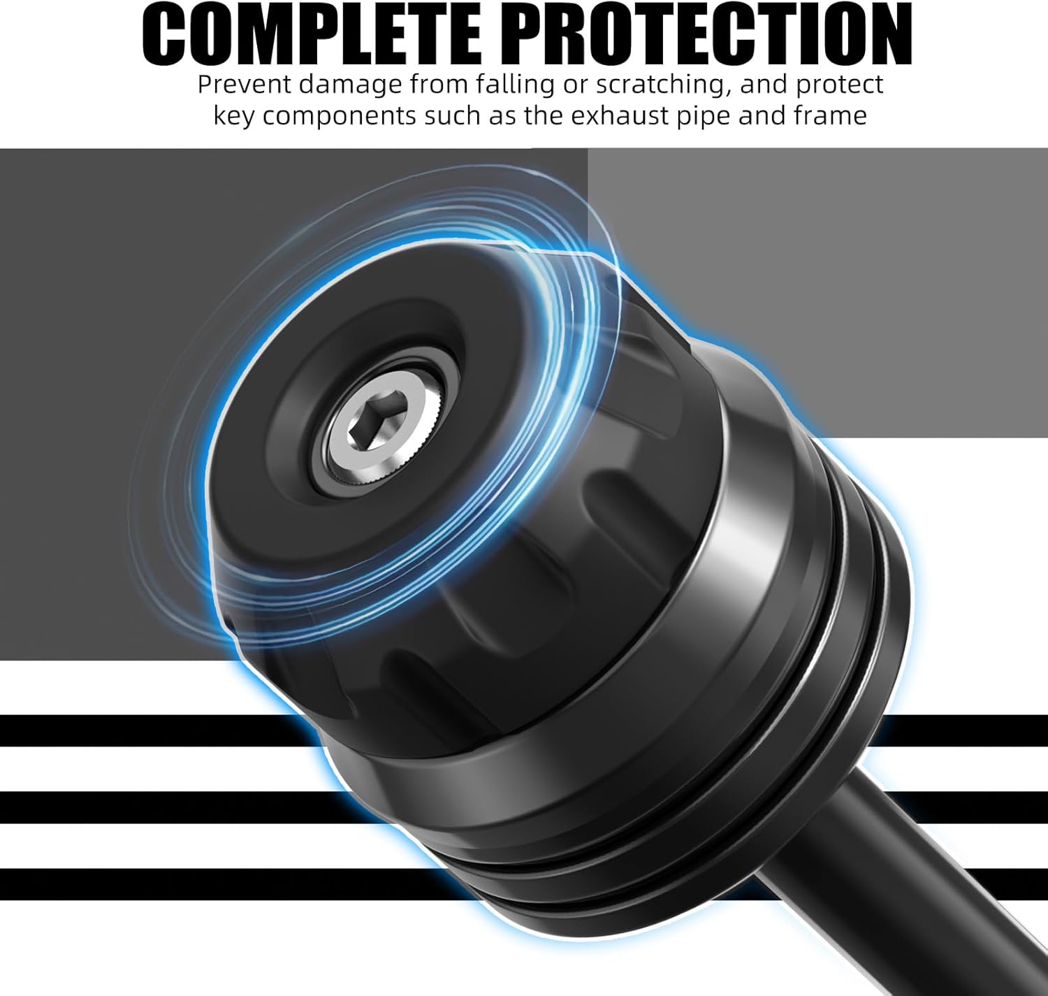 NICECNC Black Rear Axle Fork Wheel Protection Crash Compatible with BMW R1250GS 2019-2023 BMW R1250GS Adventure 2019-2024 See Fitment