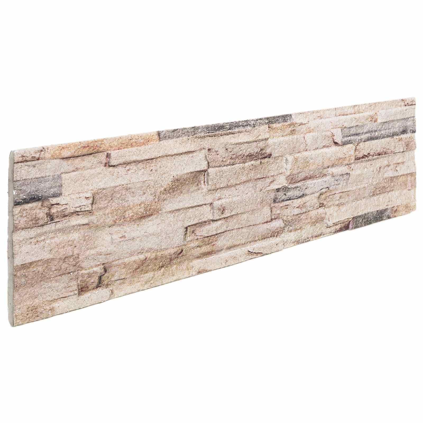 Panele ścienne 10 szt. 100 x 25 cm biało-czerwone pianka EPS