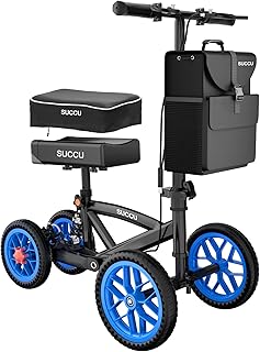 All Terrain Steerable Knee Scooter - 350 lbs Capacity Crutch Alternative for Ankle & Foot Injury Recovery