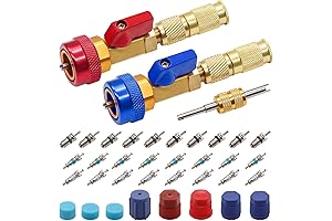 R134A Refrigerant Quick Valve Change Tool Kit for Car A/C Systems