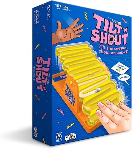 Vista 7 de Big Potato Tilt ’n’ Shout – Juego de mesa familiar de ritmo rápido para adultos y niños Juego de fiesta de preguntas con categorías y contenido