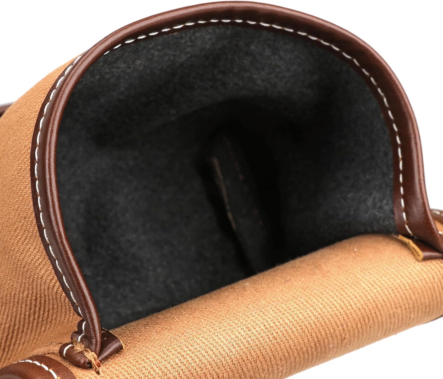 TOURBON Canvas Leather Sporting Clays Shell Pouch Trap Shooting Shotgun Shell Holder Hunter Shooter Ammo Bag