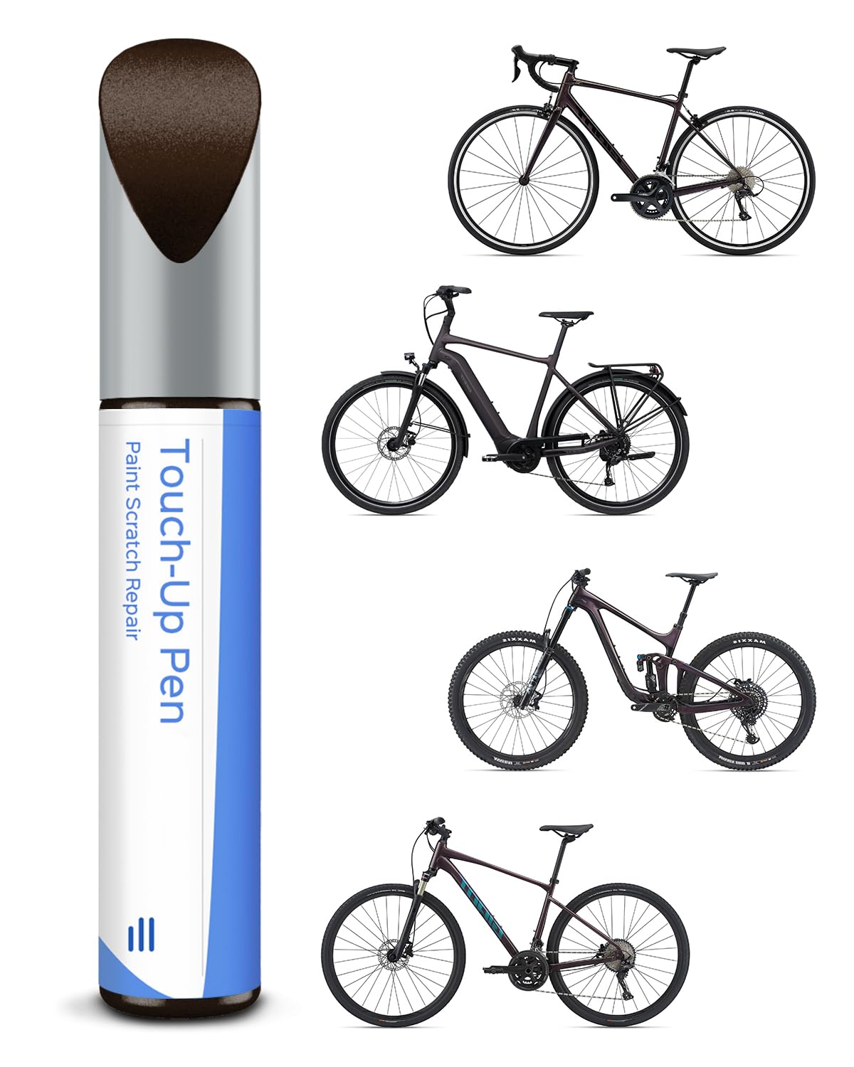 Pintura brillante en carbono para bicicleta - Reparador de pintura para Giant, use lápiz de pintura para metal y plástico - Pintura para bicicleta de alta cobertura — view 10