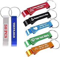 Vista 13 de Abrebotellas personalizado con texto y logotipo, abridor de botellas grabado, llavero personalizado para abrebotellas para recuerdos de boda