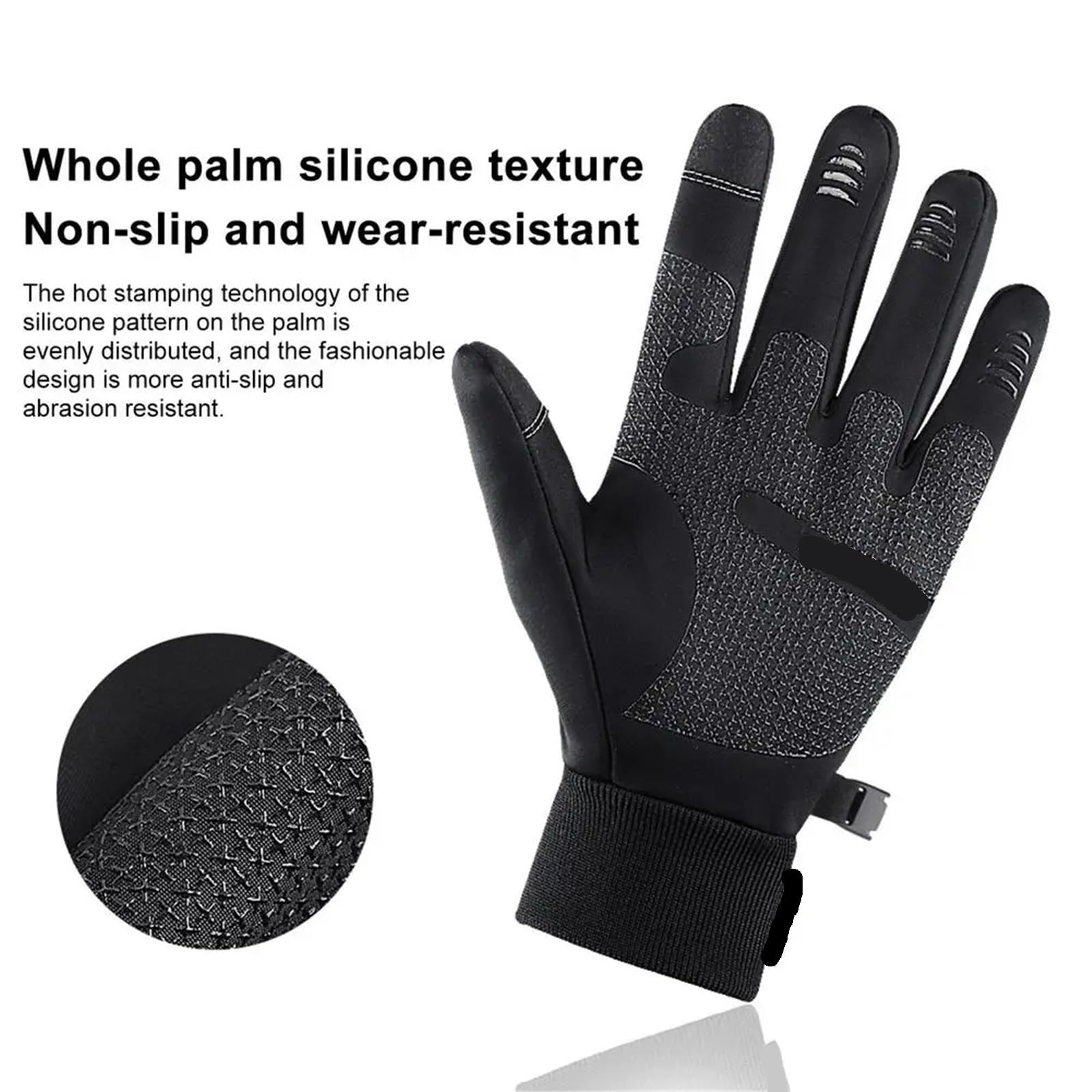 Gants d'escalade Gants de Cyclisme for Moto, vélo, antidérapants, Coupe-Vent, imperméables, Isolation Thermique, Gants d'escalade pour Escalade(Gray,XL)