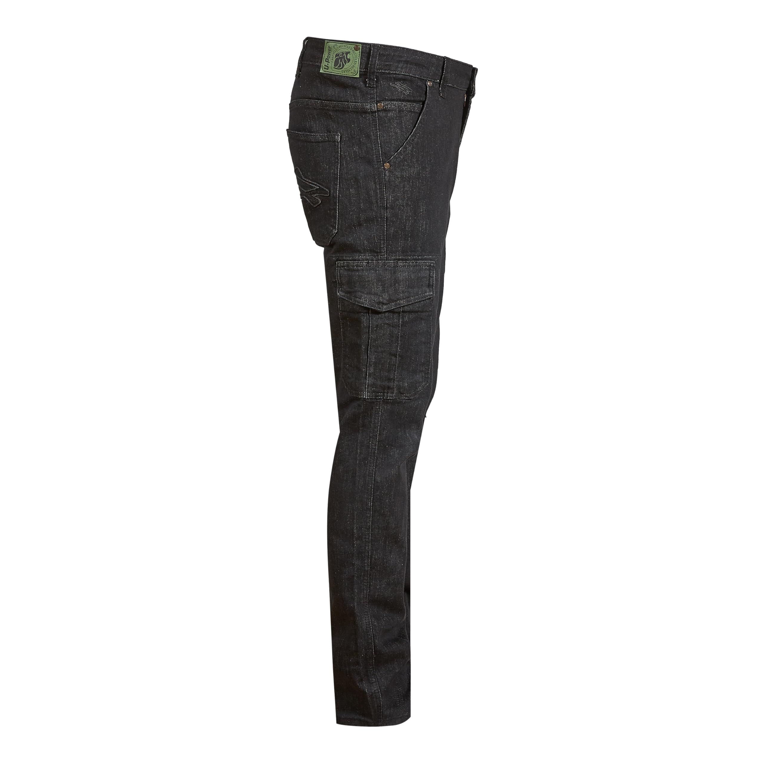 U-Power EX244GJ Linea Exciting Modello Tommy Jeans Cargo Lavoro, 79% Cotone/20% Cotone Riciclato/1% Elastane, Guado Jean