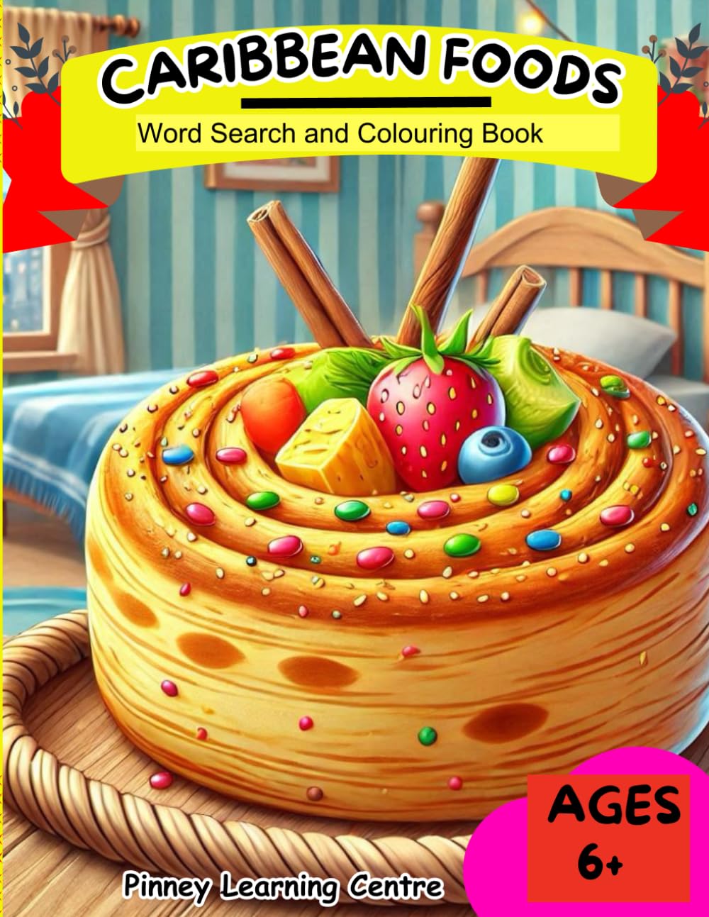 Caribbean Foods Word Search and Colouring Book