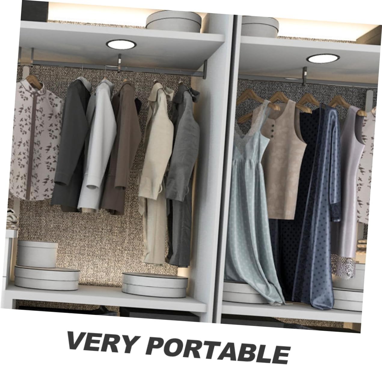 3pcs Expandable Closet Tension Shelves Adjustable Install Storage Rack for Wardrobe Multi-use Home Organization Shelves