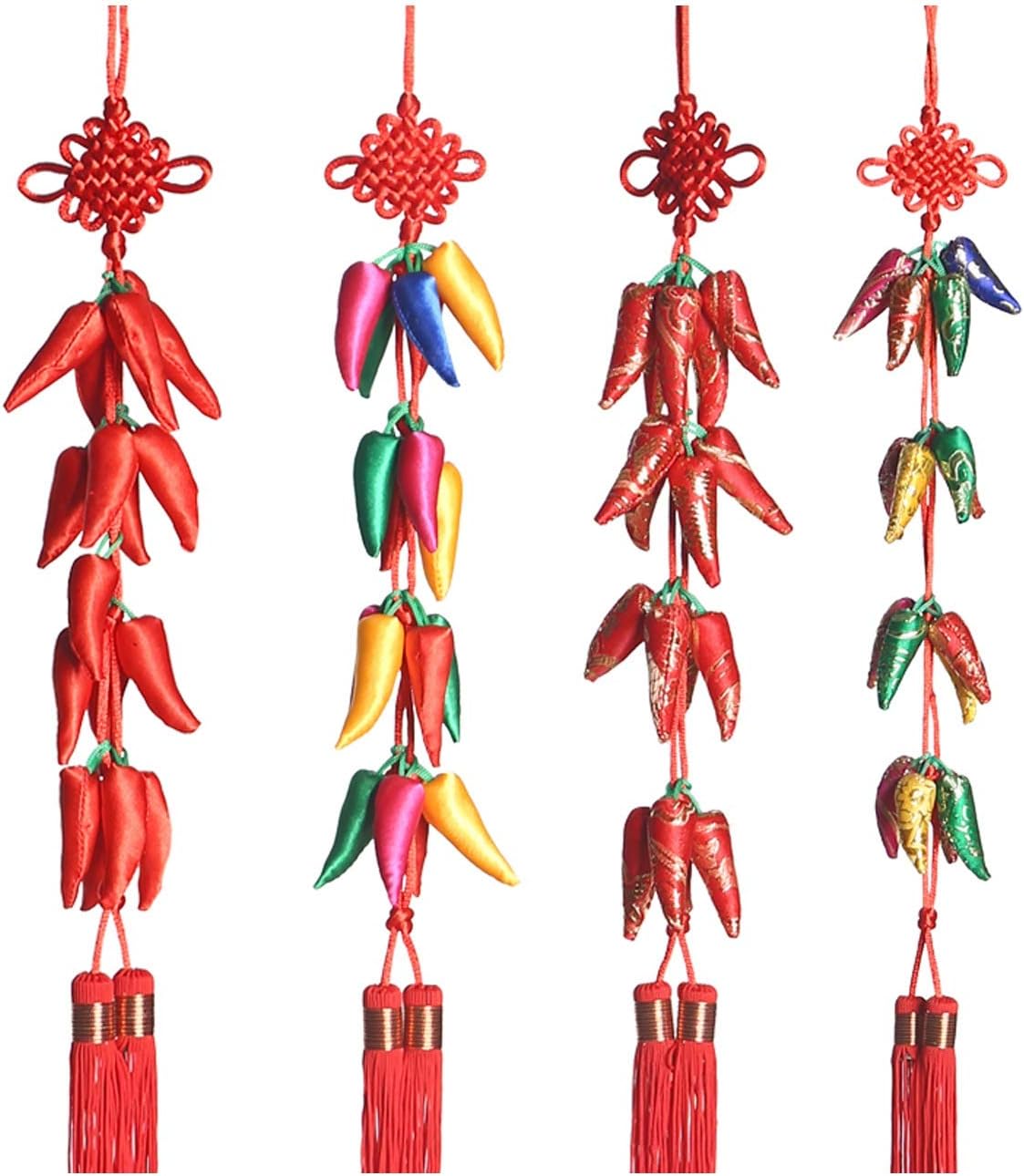 Chinese Knot New year chinese knot Spring Festival Ornaments Small Pepper Hanging String Chinese Knot Pendant Door String Decorative String Chinese Knot Chinese Knot The Fortune Tassel