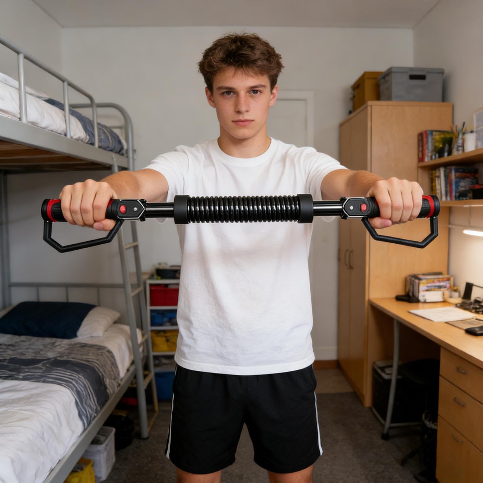 Power Twister Bar - Attrezzo da allenamento con resistenza regolabile