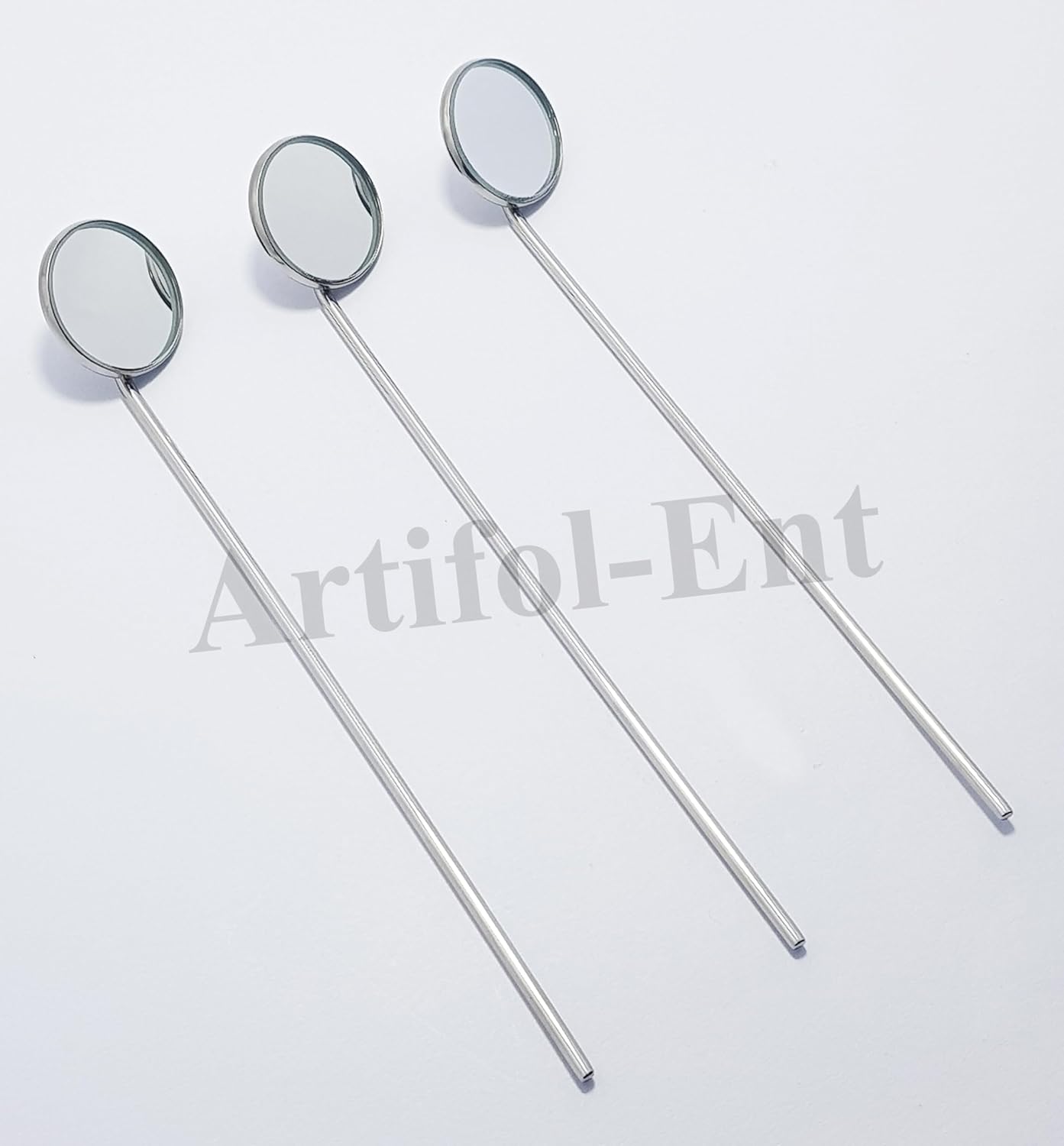 Laryngeal Mirror – Fig. 6 | 22 mm | Set of 3 Pieces | ENT Stainless Steel | Item #122910180