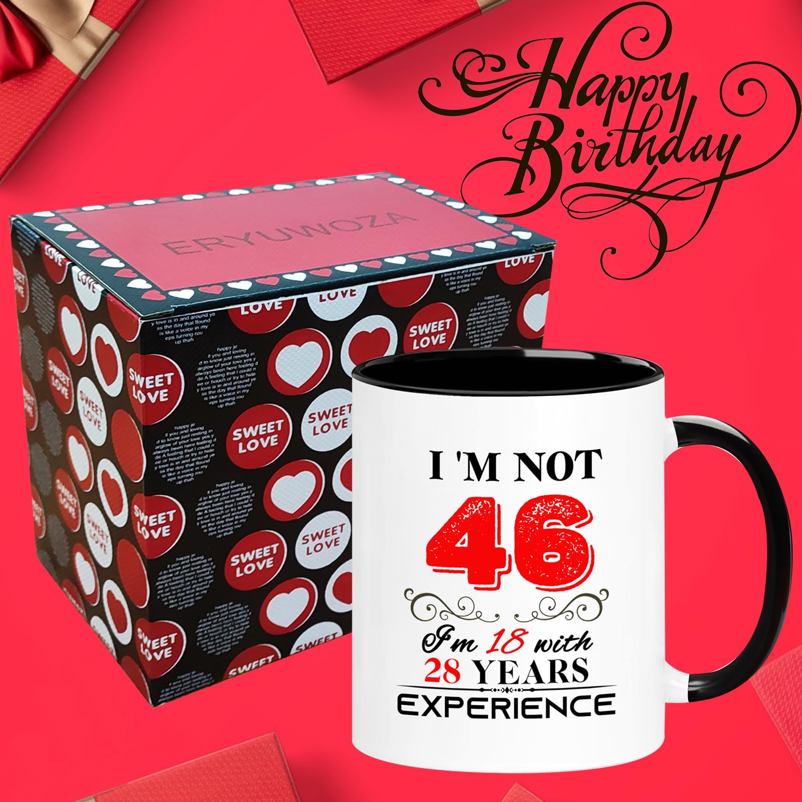 Tasse D'anniversaire 40 Ans Pour Homme, Femme, Lui, Elle – 14610 Jours – Cadeau Amusant Pour Adulte