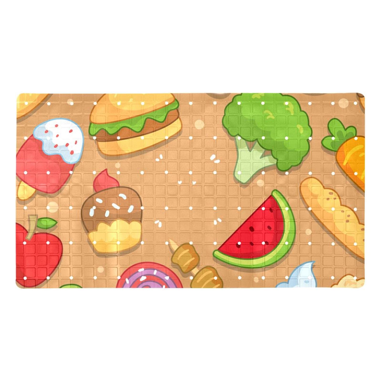 Tapis de baignoire lavable en machine antidérapant et sain au quotidien