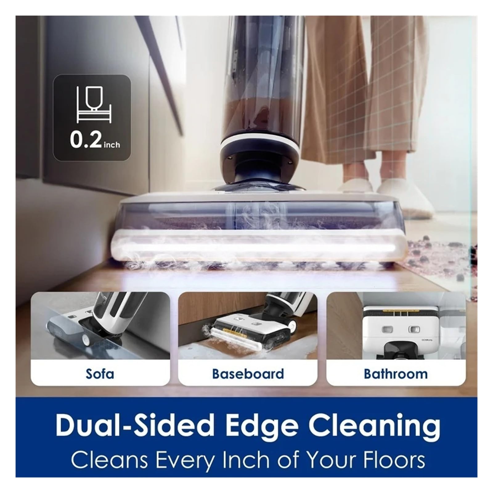 Compatible con Tineco, Floor ONE S7 STEAM, aspiradora inteligente y lavadora con tanque de agua húmeda y seca con piezas de limpieza a vapor (base de carga)