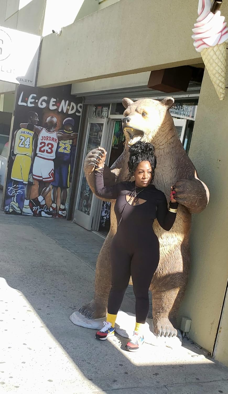 LAGSHIAN Women's Sexy 2 Piece Outfits Long Sleeve Hooded Crop Top Sleeveless Tank Jumpsuit Set - Image 5