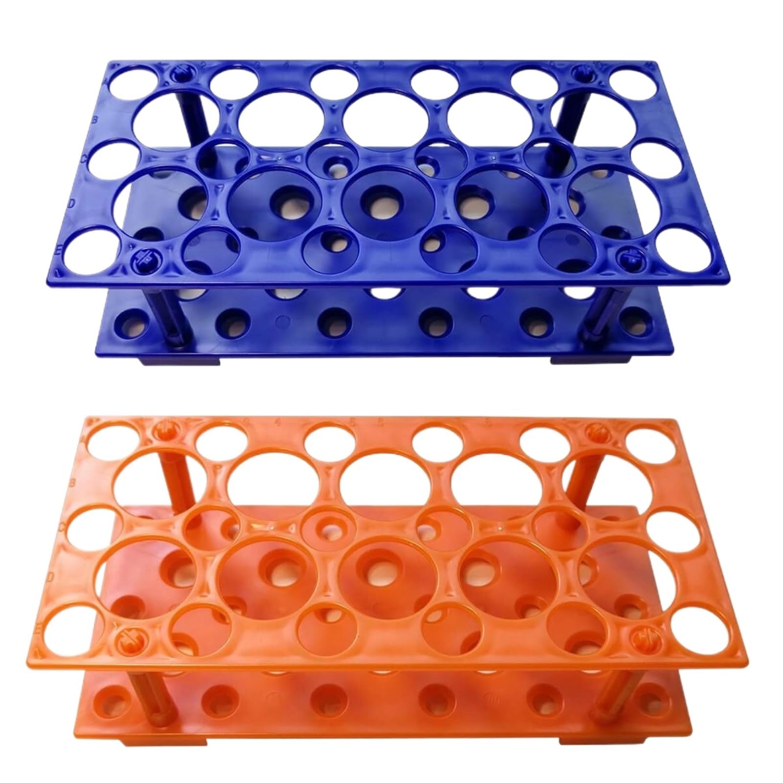 CVdrtyED Classroom Test Tube Rack 2 Pack Plastic Test Tube Rack 28 Hole Detachable Holder Scientific Experiments