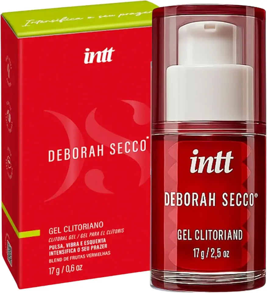 Gel Clitoriano Deborah Secco Beijável Aroma Frutas Vermelhas Aquece Pulsa Vibra 17G Intt