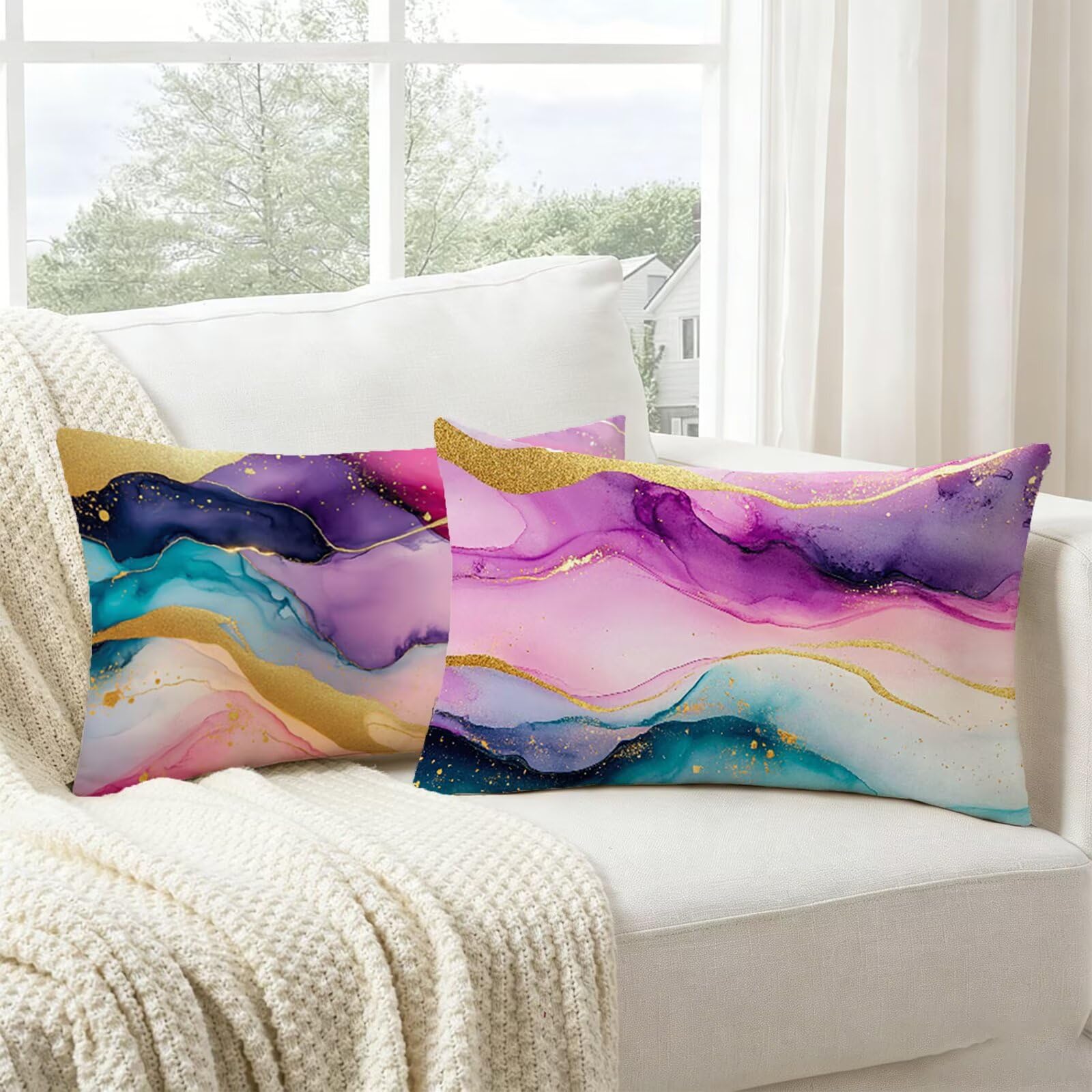 Coussin exterieur impermeable pour canape de jardin et salon taie 40x80cm
