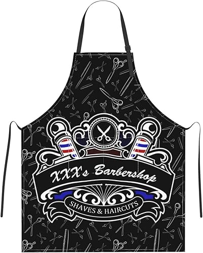 Delantal de peluquero personalizado para hombres y mujeres, personalizado con bolsillos para el cabello