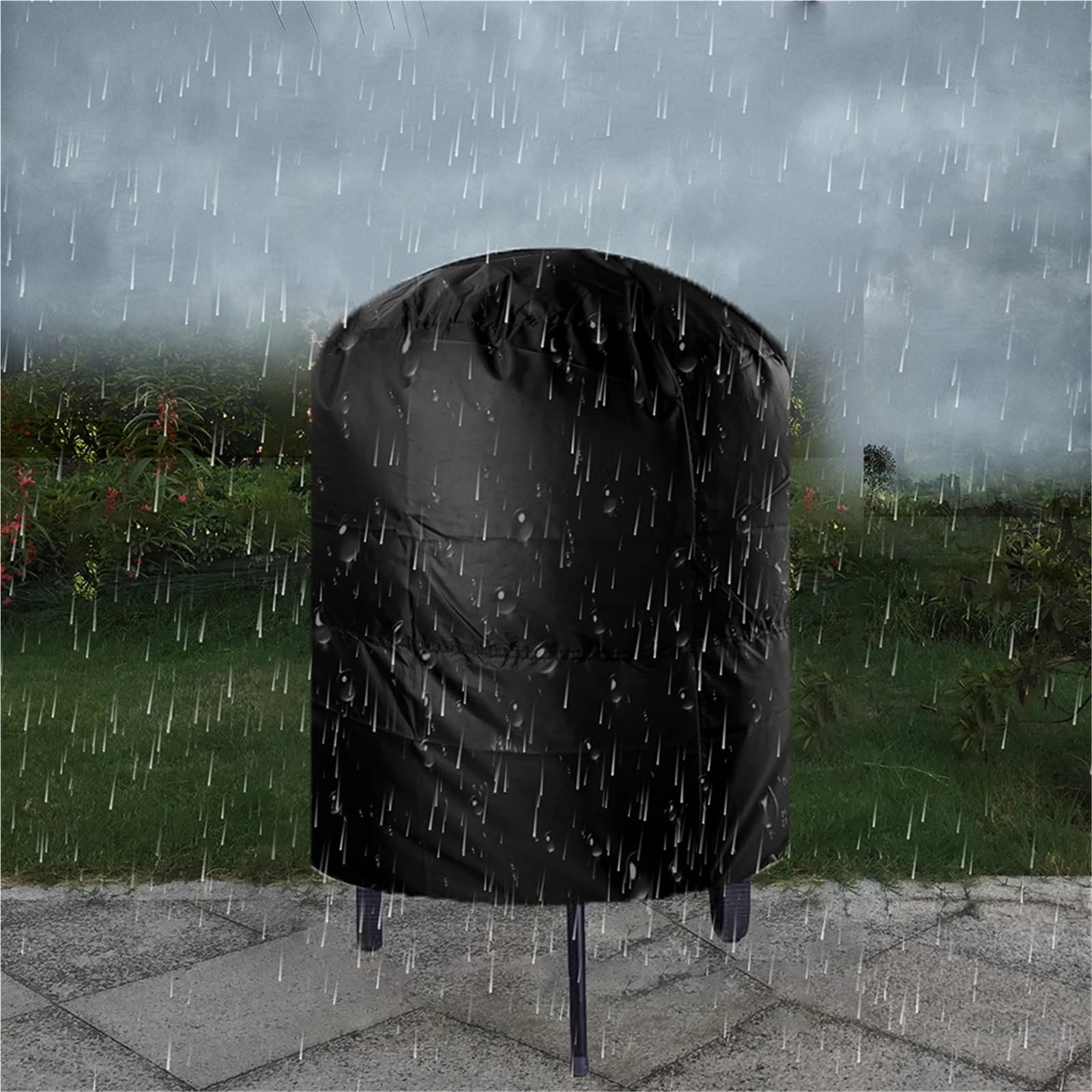 Pokrowiec na grill kempingowy, przeciwpyłowy, przeciwdeszczowy, 77x58cm/80x66x100cm, wytrzymały,Pokrowiec na grill(58x77cm)