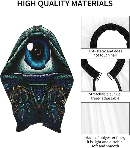 Miniatura 4 de Evil eyes magic talisman Blue Barber Cape for Men Professional Hairdressing Cutting Salon Cape Hair Styling Cape