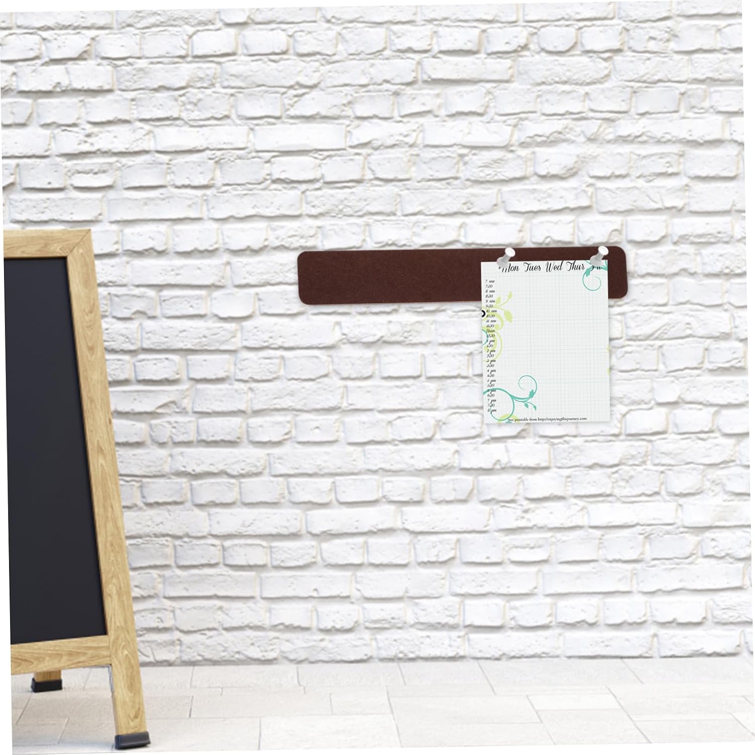 6pcs Felt Pin Board Strips Office Bulletin Board Wall Decorative Corkboard for Classroom and Home