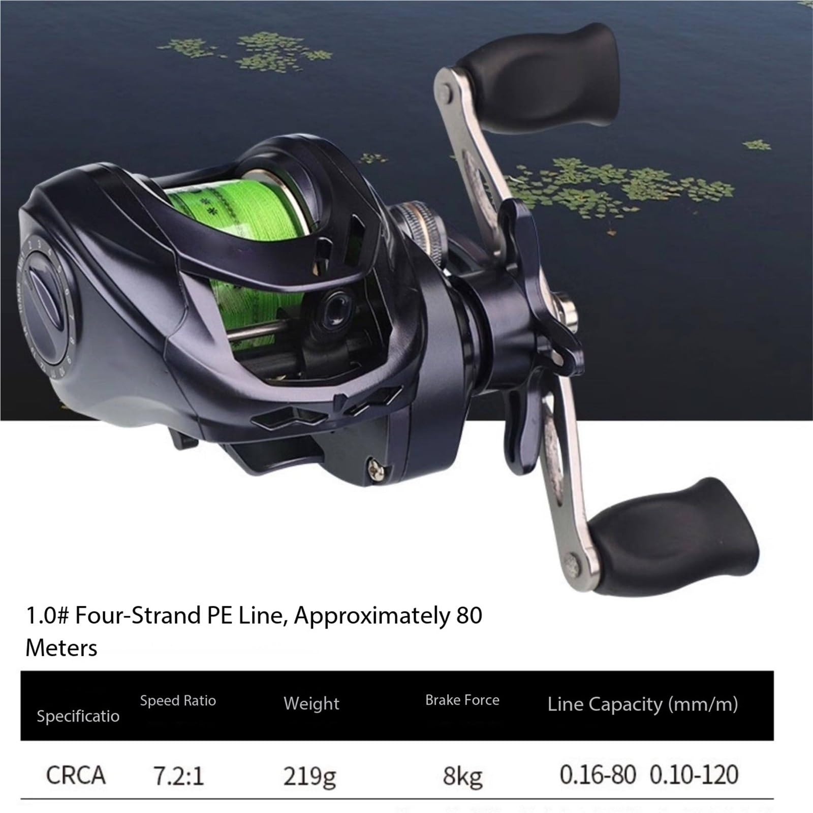 Canna da Pesca Attrezzatura da Pesca Portatile telescopica alla Trota con Ruota Waterdrop Canna da Pesca Telescopica | Filo pre-filettato pronto for pescare appena tolto dalla scatola(M)