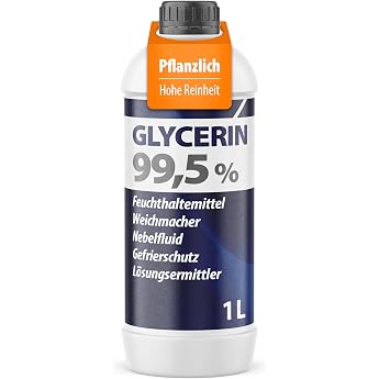 Glycerine Liquid 99.5% Vegetable 1 Litre Glycerine Fog Fluid Soap Base