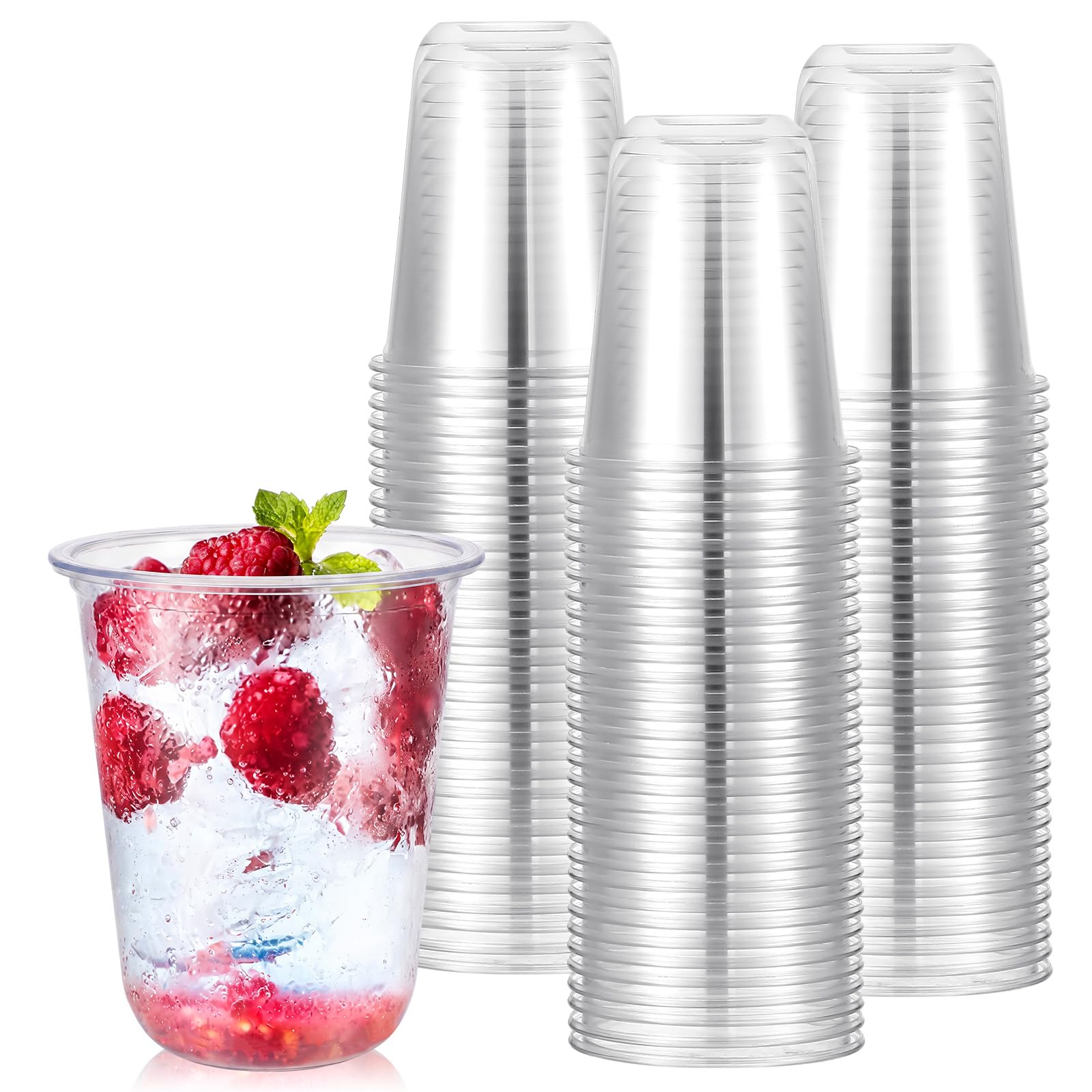 Gold Plastic Cups - 50 Pack Disposable Wine Glasses -20