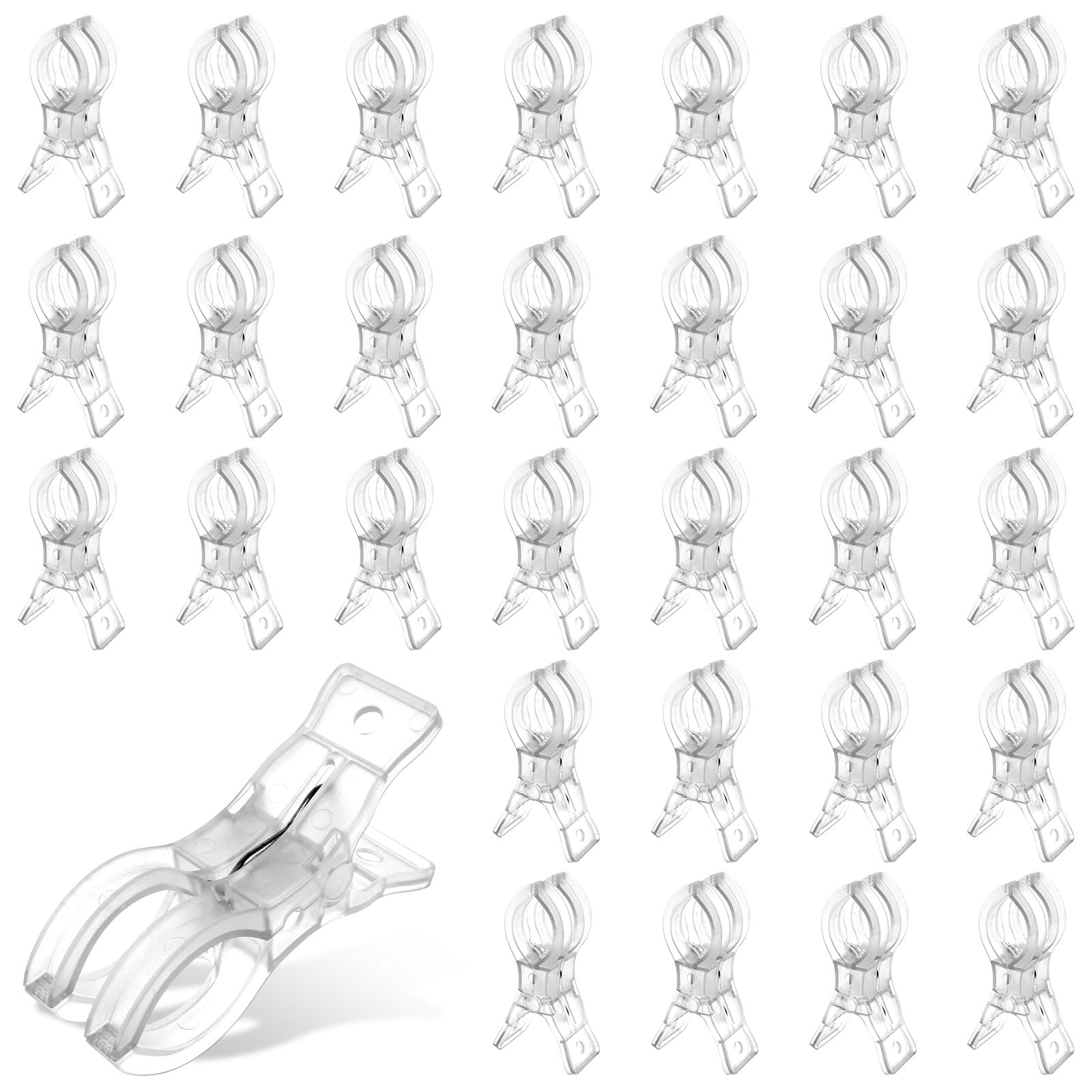 60 Pcs Balloon Arch Clips 3.5 Inch Spring Clamps for Backdrop Stand Birthday Wedding Decoration Photography Studio Crafts Clothing ﻿
