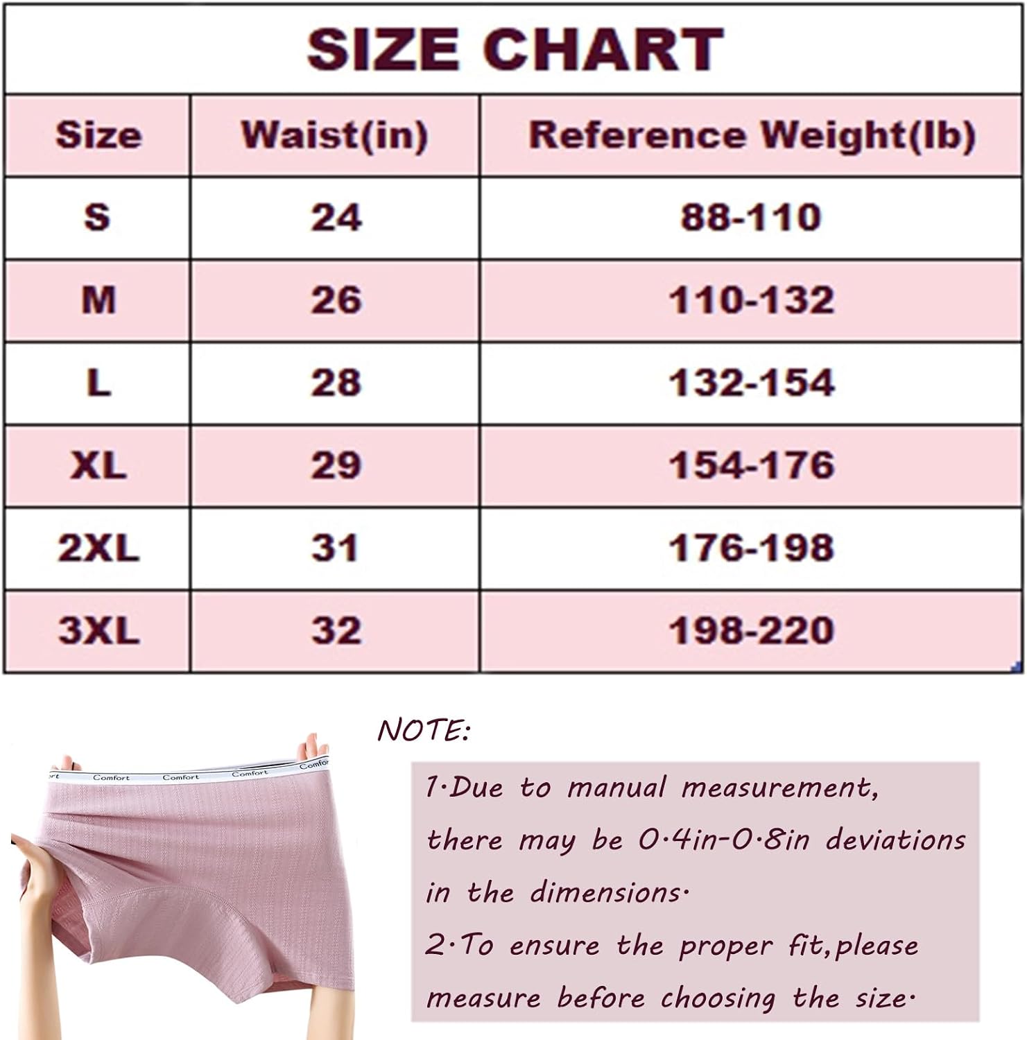 Women's Boyshorts Underwear for Light Leaks, Washable Leak-Proof Panties for Bladder Control Incontinence Protection