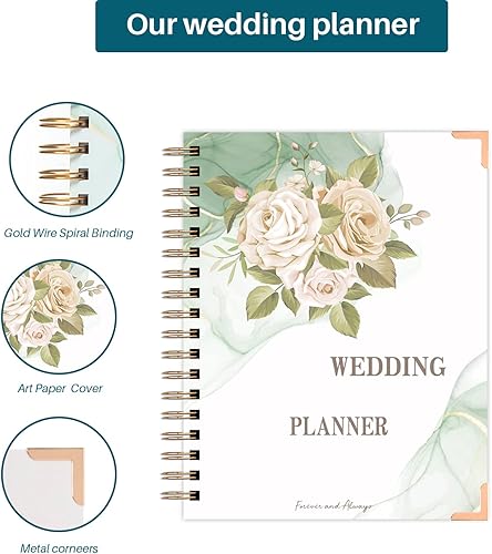 Miniatura 2 de Agenda de boda  Libro de planificador de boda y organizador para la novia, libro de planificador de boda, regalo único de compromiso para parejas