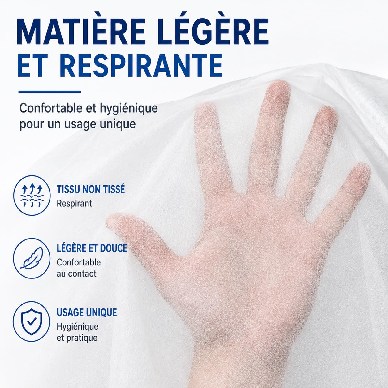 Alèse Matelas Jetable 140x190 cm | Lot de 20 | Non Imperméable | Protection Literie Usage Unique | Hygiène & Propreté | Idéal Hébergements Temporaires, Gîtes, Tourisme